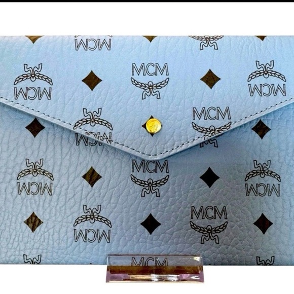 NEW MCM Visetos from "Parfumes Collection" Blue
Envelope Clutch - Picture 4 of 4